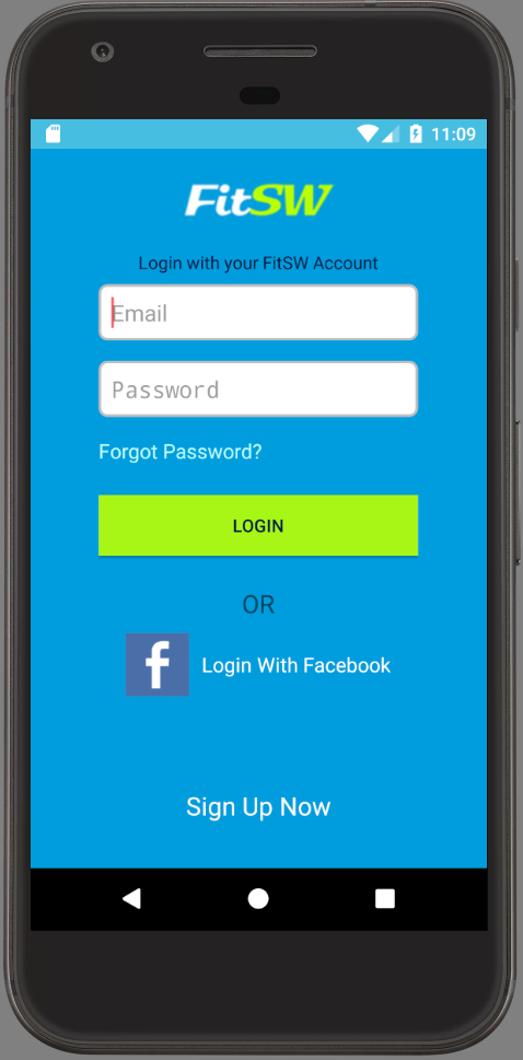 Speed up your login time with Facebook login.