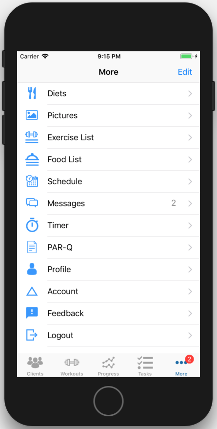 Personal Trainer Client Messaging in iOS and Android Apps ...