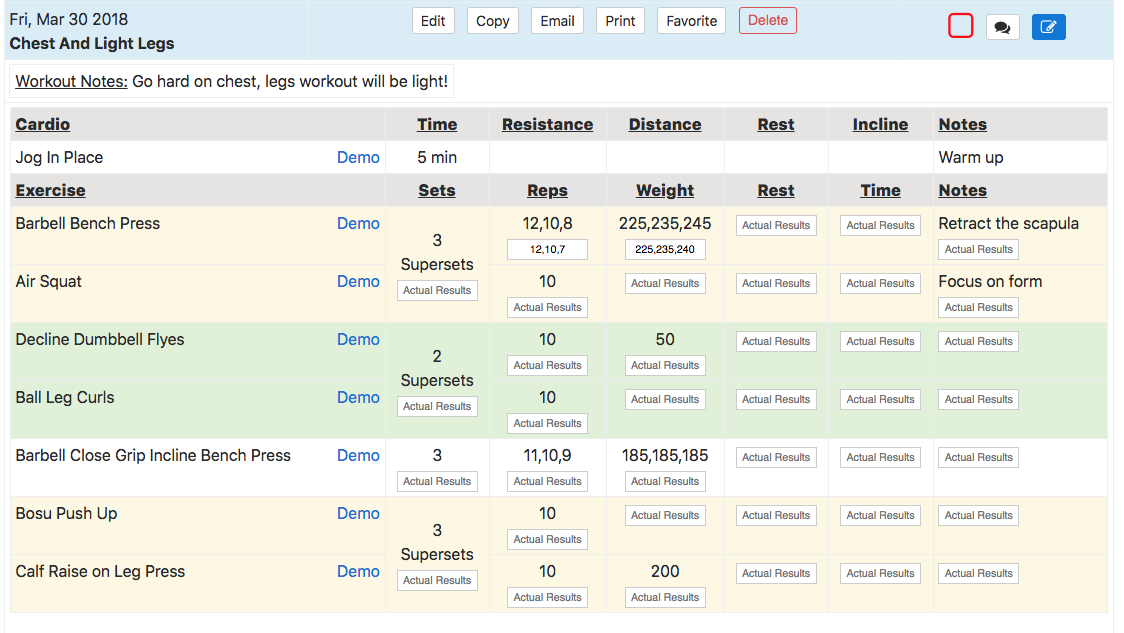 client workout results tracking new feature fitsw blog workout record